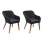Gartenstühle mit Polstern 2 Stk. Poly Rattan Schwarz Gartenstühle mit Polstern 2 Stk. Poly Rattan Schwarz