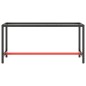 Werkbankgestell Mattschwarz und Mattrot 170x50x79 cm Metall Werkbankgestell Mattschwarz und Mattrot 170x50x79 cm Metall