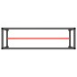 Werkbankgestell Mattschwarz und Mattrot 170x50x79 cm Metall Werkbankgestell Mattschwarz und Mattrot 170x50x79 cm Metall