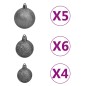 vidaXL 61-tlg. Weihnachtskugeln mit Weihnachtsbaumspitze 150 LEDs vidaXL 61-tlg. Weihnachtskugeln mit Weihnachtsbaumspitze 150 LEDs
