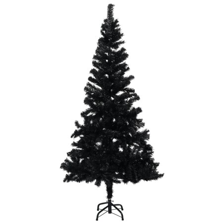 Künstlicher Weihnachtsbaum mit Ständer Schwarz 120 cm PVC