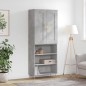 vidaXL Highboard Betongrau 69,5x34x180 cm Holzwerkstoff vidaXL Highboard Betongrau 69,5x34x180 cm Holzwerkstoff
