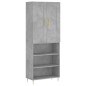 vidaXL Highboard Betongrau 69,5x34x180 cm Holzwerkstoff vidaXL Highboard Betongrau 69,5x34x180 cm Holzwerkstoff