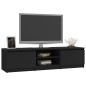 vidaXL TV-Schrank Schwarz 140x40x35,5 cm Holzwerkstoff vidaXL TV-Schrank Schwarz 140x40x35,5 cm Holzwerkstoff