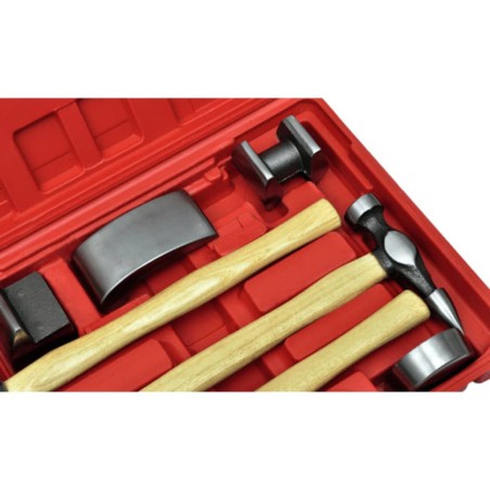 vidaXL 7-tlg. Karosserie-Ausbeulset Ausbeulhammer Dellen-Reparatur-Set