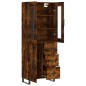 Highboard Räuchereiche 69,5x34x180 cm Holzwerkstoff Highboard Räuchereiche 69,5x34x180 cm Holzwerkstoff