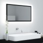 LED-Badspiegel Schwarz 80x8,5x37 cm Acryl LED-Badspiegel Schwarz 80x8,5x37 cm Acryl