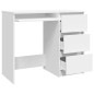 Schreibtisch Weiß 90x45x76 cm Holzwerkstoff Schreibtisch Weiß 90x45x76 cm Holzwerkstoff