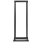 Brennholzregal mit Boden Schwarz 37 x 37 x 113 cm Stahl Brennholzregal mit Boden Schwarz 37 x 37 x 113 cm Stahl