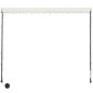 vidaXL Einziehbare Markise mit LED 250×150 cm Creme vidaXL Einziehbare Markise mit LED 250×150 cm Creme