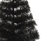 Künstlicher Halb-Weihnachtsbaum mit Ständer Schwarz 180 cm PVC Künstlicher Halb-Weihnachtsbaum mit Ständer Schwarz 180 cm PVC