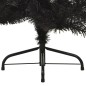 Künstlicher Halb-Weihnachtsbaum mit Ständer Schwarz 180 cm PVC Künstlicher Halb-Weihnachtsbaum mit Ständer Schwarz 180 cm PVC