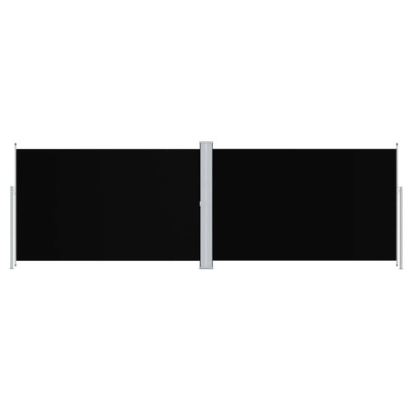 Seitenmarkise Ausziehbar Schwarz 200x600 cm