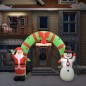 vidaXL Aufblasbarer Weihnachtsmann und Schneemann Deko Bogen LED 223cm vidaXL Aufblasbarer Weihnachtsmann und Schneemann Deko Bogen LED 223cm