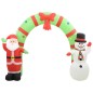 vidaXL Aufblasbarer Weihnachtsmann und Schneemann Deko Bogen LED 223cm vidaXL Aufblasbarer Weihnachtsmann und Schneemann Deko Bogen LED 223cm