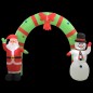 vidaXL Aufblasbarer Weihnachtsmann und Schneemann Deko Bogen LED 223cm vidaXL Aufblasbarer Weihnachtsmann und Schneemann Deko Bogen LED 223cm