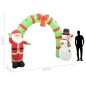 vidaXL Aufblasbarer Weihnachtsmann und Schneemann Deko Bogen LED 223cm vidaXL Aufblasbarer Weihnachtsmann und Schneemann Deko Bogen LED 223cm