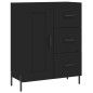 Highboard Schwarz 69,5x34x180 cm Holzwerkstoff Highboard Schwarz 69,5x34x180 cm Holzwerkstoff