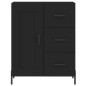 Highboard Schwarz 69,5x34x180 cm Holzwerkstoff Highboard Schwarz 69,5x34x180 cm Holzwerkstoff