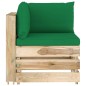10-tlg. Garten-Lounge-Set mit Kissen Grün Imprägniertes Holz 10-tlg. Garten-Lounge-Set mit Kissen Grün Imprägniertes Holz