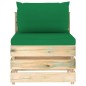 10-tlg. Garten-Lounge-Set mit Kissen Grün Imprägniertes Holz 10-tlg. Garten-Lounge-Set mit Kissen Grün Imprägniertes Holz