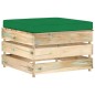 10-tlg. Garten-Lounge-Set mit Kissen Grün Imprägniertes Holz 10-tlg. Garten-Lounge-Set mit Kissen Grün Imprägniertes Holz