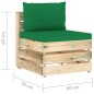 10-tlg. Garten-Lounge-Set mit Kissen Grün Imprägniertes Holz 10-tlg. Garten-Lounge-Set mit Kissen Grün Imprägniertes Holz