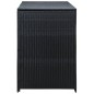 Mülltonnenbox für 2 Tonnen Poly Rattan Schwarz 148x80x111 cm Mülltonnenbox für 2 Tonnen Poly Rattan Schwarz 148x80x111 cm