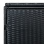 Mülltonnenbox für 2 Tonnen Poly Rattan Schwarz 148x80x111 cm Mülltonnenbox für 2 Tonnen Poly Rattan Schwarz 148x80x111 cm