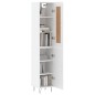 Highboard Weiß 34,5x34x180 cm Holzwerkstoff Highboard Weiß 34,5x34x180 cm Holzwerkstoff