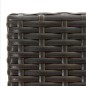 vidaXL Barhocker 2 Stk. Braun Poly Rattan vidaXL Barhocker 2 Stk. Braun Poly Rattan