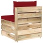 3-tlg. Garten-Lounge-Set mit Kissen Grün Imprägniertes Holz 3-tlg. Garten-Lounge-Set mit Kissen Grün Imprägniertes Holz