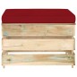 3-tlg. Garten-Lounge-Set mit Kissen Grün Imprägniertes Holz 3-tlg. Garten-Lounge-Set mit Kissen Grün Imprägniertes Holz
