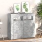 Sideboard mit LED-Leuchten Betongrau 80x35x75 cm Sideboard mit LED-Leuchten Betongrau 80x35x75 cm