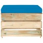 vidaXL 3-tlg. Garten-Lounge-Set mit Kissen Grün Imprägniertes Holz vidaXL 3-tlg. Garten-Lounge-Set mit Kissen Grün Imprägniertes Holz