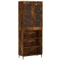 Highboard Räuchereiche 69,5x34x180 cm Holzwerkstoff Highboard Räuchereiche 69,5x34x180 cm Holzwerkstoff