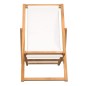 vidaXL Liegestuhl Teak 56x105x96 cm Creme vidaXL Liegestuhl Teak 56x105x96 cm Creme