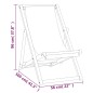 vidaXL Liegestuhl Teak 56x105x96 cm Creme vidaXL Liegestuhl Teak 56x105x96 cm Creme