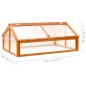 Gewächshaus Braun 114x80x50 cm Tannenholz Gewächshaus Braun 114x80x50 cm Tannenholz