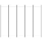 5-tlg. Paravent Weiß 250x200 cm Stoff 5-tlg. Paravent Weiß 250x200 cm Stoff