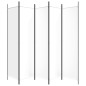 5-tlg. Paravent Weiß 250x200 cm Stoff 5-tlg. Paravent Weiß 250x200 cm Stoff