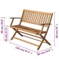 Gartenbank 120 cm Massivholz Akazie Gartenbank 120 cm Massivholz Akazie