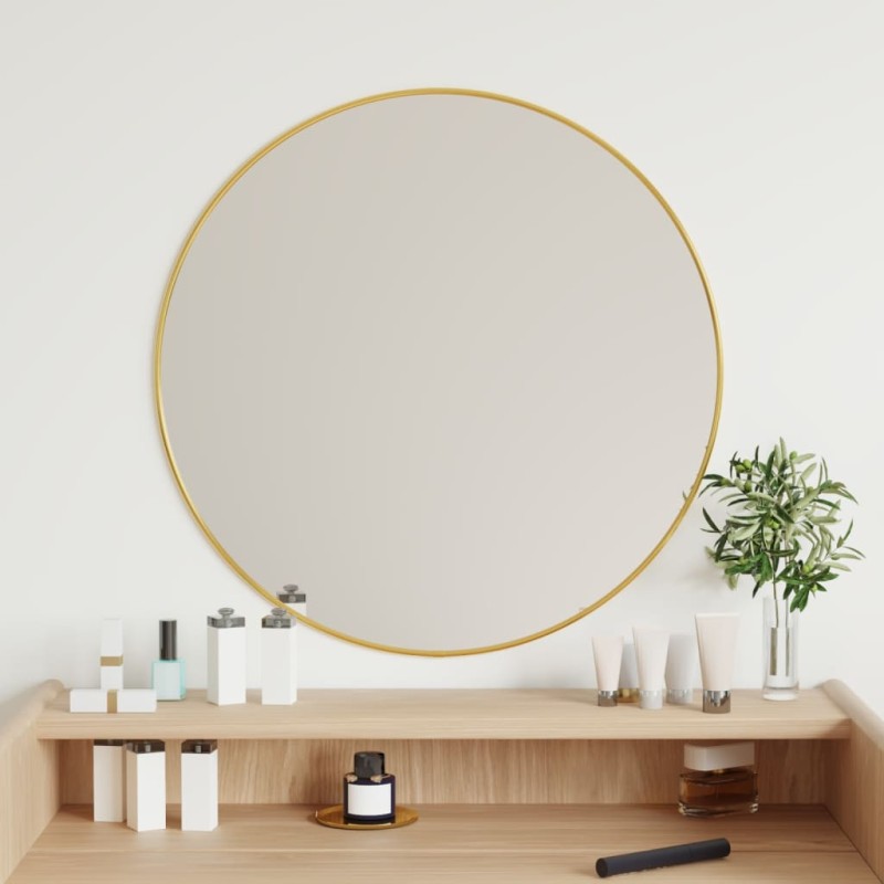 Wandspiegel Golden Ø 60 cm Rund Wandspiegel Golden Ø 60 cm Rund