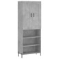 Highboard Betongrau 69,5x34x180 cm Holzwerkstoff Highboard Betongrau 69,5x34x180 cm Holzwerkstoff