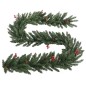 Künstliche Weihnachtsbäume 2 Stk. mit Kranz, Girlande und LEDs Künstliche Weihnachtsbäume 2 Stk. mit Kranz, Girlande und LEDs