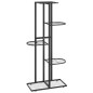 Blumenständer 5-Etagen 43x22x98 cm Schwarz Metall Blumenständer 5-Etagen 43x22x98 cm Schwarz Metall