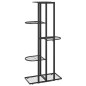 Blumenständer 5-Etagen 43x22x98 cm Schwarz Metall Blumenständer 5-Etagen 43x22x98 cm Schwarz Metall