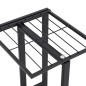 Blumenständer 5-Etagen 43x22x98 cm Schwarz Metall Blumenständer 5-Etagen 43x22x98 cm Schwarz Metall