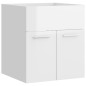 Waschbeckenunterschrank Hochglanz-Weiß 41x38,5x46cm Waschbeckenunterschrank Hochglanz-Weiß 41x38,5x46cm