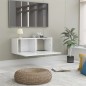 TV-Schrank Hochglanz-Weiß 80x30x30 cm Holzwerkstoff